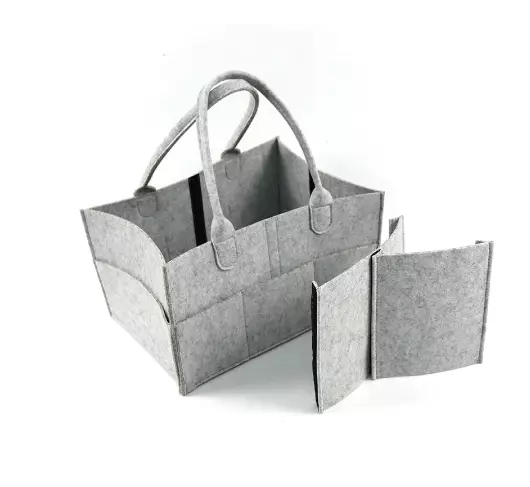 Baby Diaper Caddy - Large Organizer Bag for Boy or Girl - Baby Shower Basket - N 2