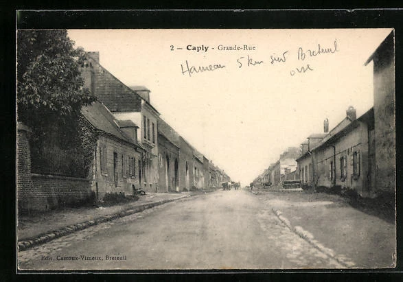 CPA Caply, Grande-Rue