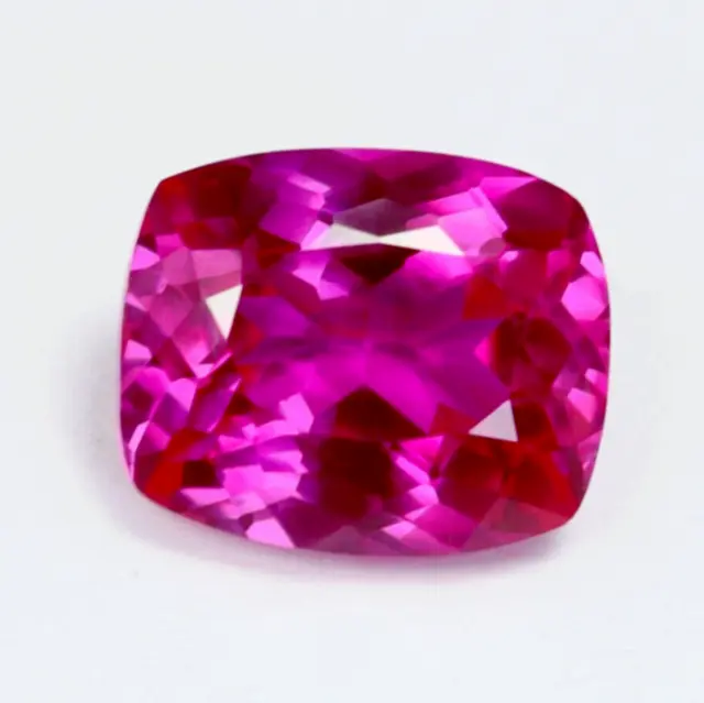 12.80+Ct Natural Flawless Pink Ceylon Sapphire Cushion Cut Loose Gemstone