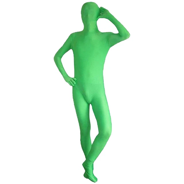 Traje de cuerpo entero poliéster para efecto vídeo invisible,