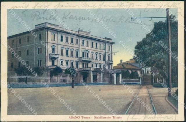 Padova Abano Terme Stabilimento Trieste cartolina RB5641