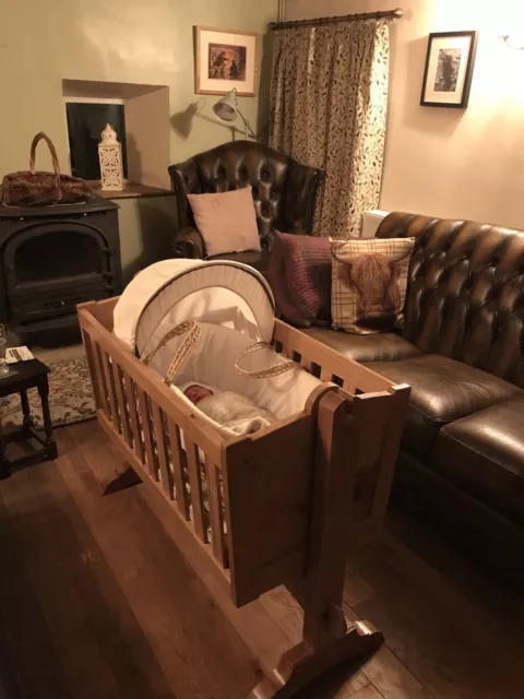 stunning oak bespoke crib