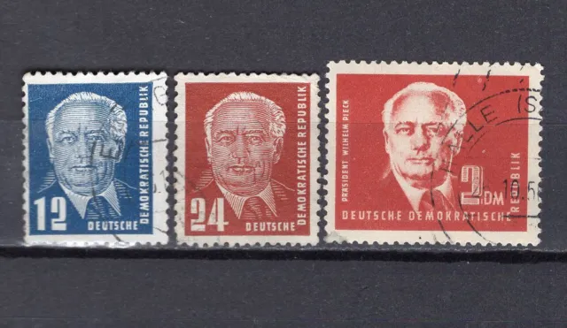 DDR 1952 Nr. 323-324,326  gest. TOP 21€