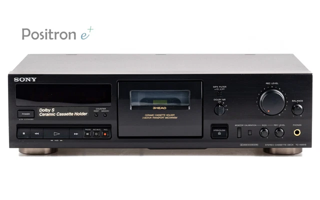 Sony TC-K561S Dolby-S 3-Têtes Mini Tape Deck Révisé