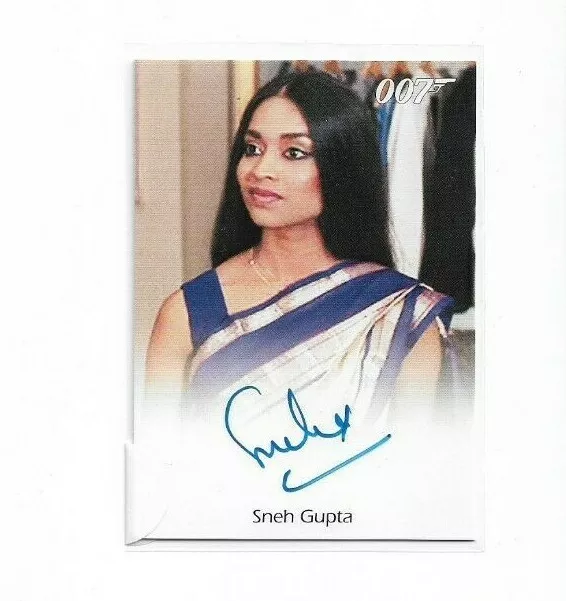 James Bond 50th Anniversary Series 1 Autograph Card Sneh Gupta from Octopussy
