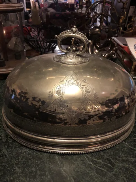 Large Silver Plated Serving Dome