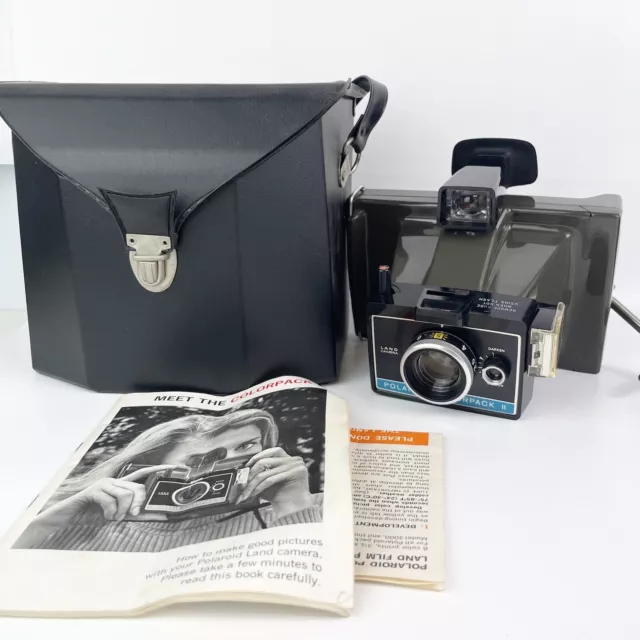 Vintage Polaroid Colorpack II Land Camera W/ Manual & Box