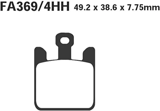 Ebc Set Pastiglie Freno Per Kawasaki Zx-6R/Rr Anteriore 03-06 2Cp 4Pz - Zx-10R -