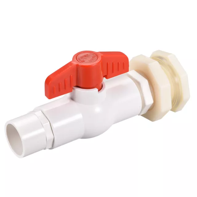 PVC Robinet à Bille Connecteur G3/4 Raccord Adaptateur Blanc pour Eau Réservoir 3