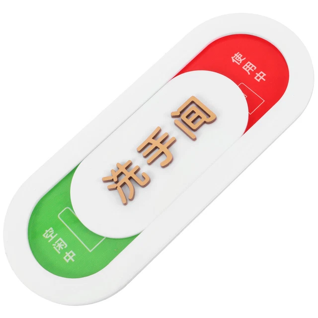 NETFEN Porte Vacant Occupied Sign, 1pc Porte De Salle De Bain