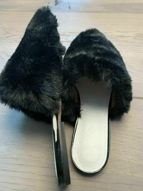 Maison Margiela Slip Ons Faux Fur Mules Ballerina Slippers Shoes Flats 35 2