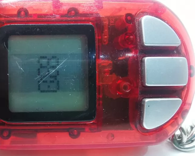 RARE 2003 Digimon Digivice Pendulum Cycle Transparent Red Virtual Pet VPET Ver.9 2