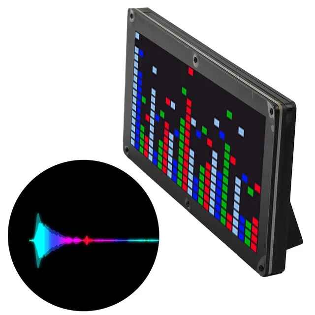 Display a LED con livello audio, indicatore di spettro musicale equalizzatore per DSP, analizzatore di spettro audio musicale, misuratore VU Display a LED con USB (con per DSP