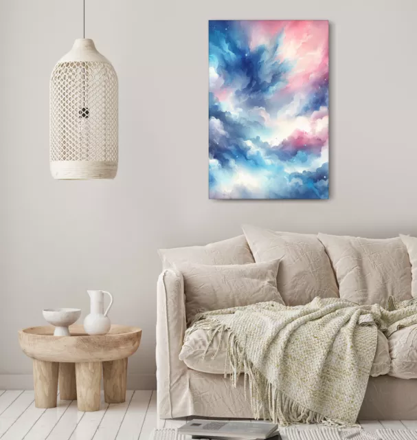 Dark Cloudy Sky Wall Art Framed Canvas Picture Print Living Room Decor