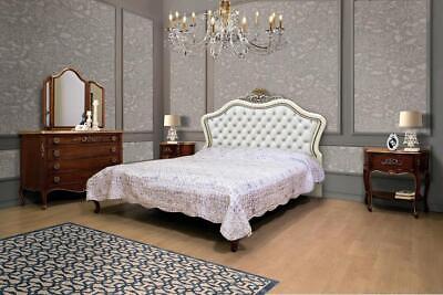 Juego completo de dormitorio 4 piezas diseño moderno lujo cama 2x mesita de noche cómoda