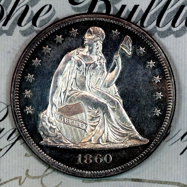 * 1860 Cameo Dmpl * Pristine Gem Bu Seated Liberty Dollar * Original Collection