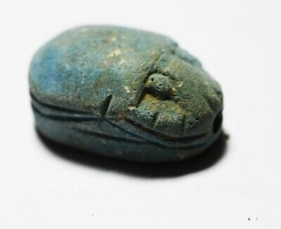 Zurqieh - As24251- Ancient Egypt. Egyptian Blue Scarab. 1650 - 1550 B.c