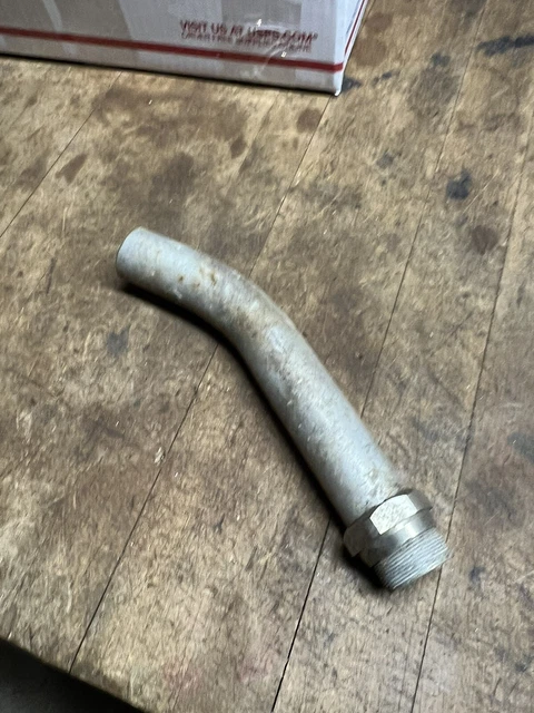 VINTAGE OLD GAS Pump Handle Metal Banana Nozzle Handle Dispenser End