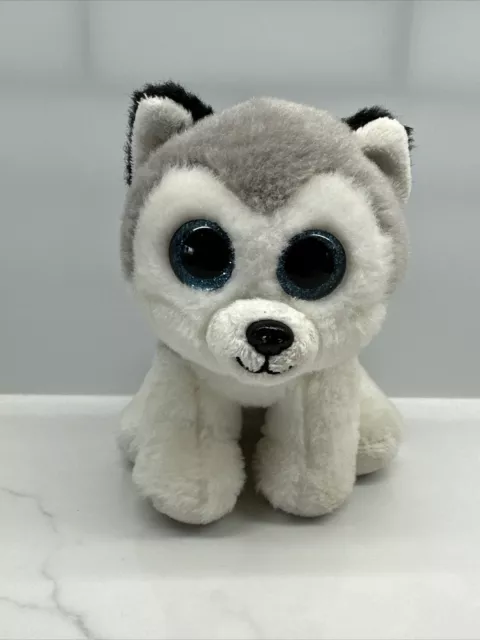 Big Blue Eyed Plush Siberian Husky Puppy Dog from Ty's VelveTy Collectibles 2016