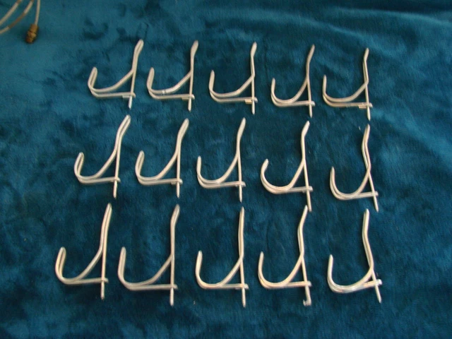 Vintage Lot Of 15  - Wire Coat Hooks.