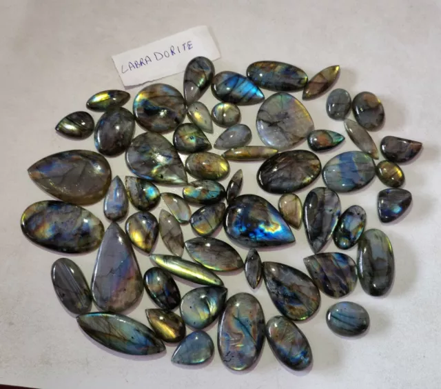 Naturel non Traité Labradorite Cabochon en Gros Lot 10-30 MM