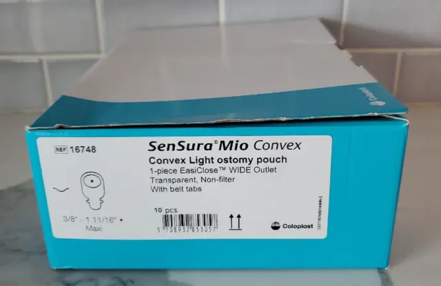 Coloplast SenSura Mio 16748 ligero convexo sin filtro ostomía 10 bolsas 16726 16739