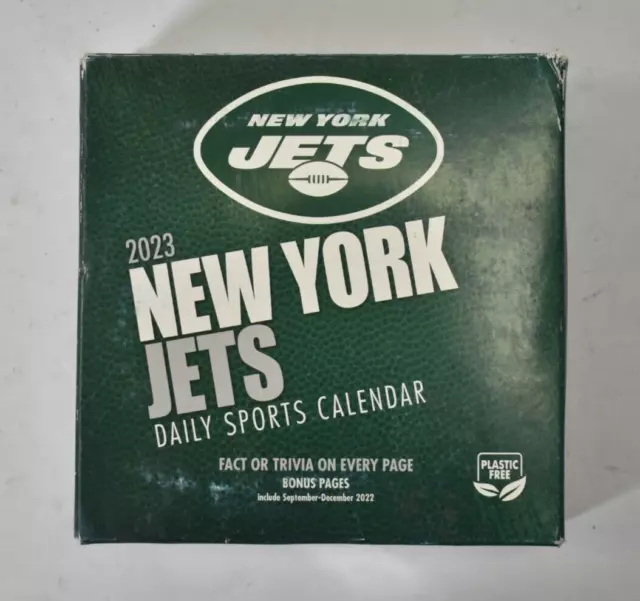 NEW YORK JETS Daily Sports Calendar 2023 Fact Trivia Office Desk Turner