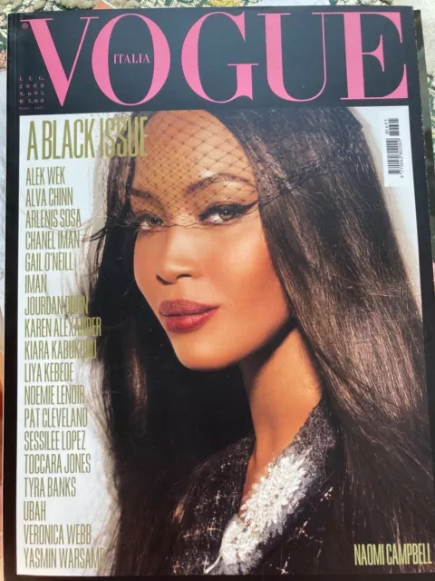 Vogue Italia n. 695 A Black Issue July 2008 Naomi Campbell Cover, Steven Meisel