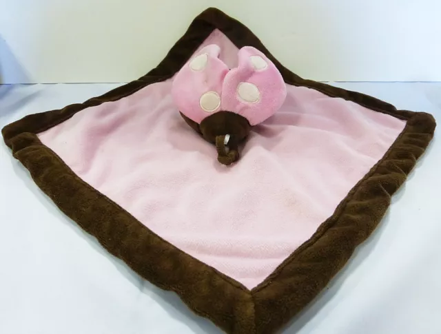 Tiddliwinks Lovey de Niña Seguridad Manta Rosa Ladybag Peluche