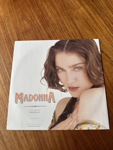 MADONNA ~ Cherish Supernatural UK 12" SIRE Records 2 Mixes 1989 NM/NM