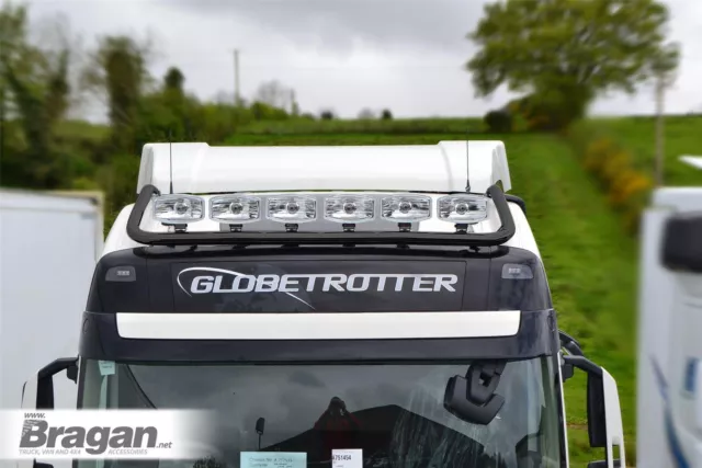 Roof Bar To Fit Volvo FMX Globetrotter XL 21+ Stainless Steel Accessories BLACK