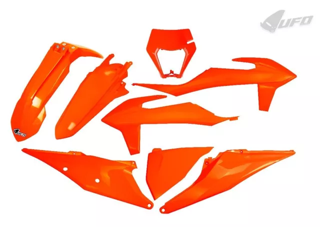 UFO Kit Plastiche Completo con portafaro per Ktm EXC-F 350 2020 > 2023 FFLU