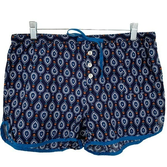 Vera Bradley 100% Cotton Pajama Lounge Sleep Peacock Paisley Shorts Womens S Vera Bradley 100% Cotton Pajama Lounge Sleep Peacock Paisley Shorts Womens S