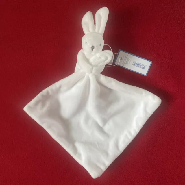 🇫🇷 Doudou Mouchoir Lapin Blanc Jacadi 100% Neuf