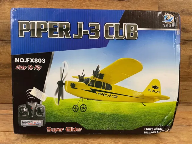 Piper J-3 Cub RC Airplane FX803 FX Super Glider