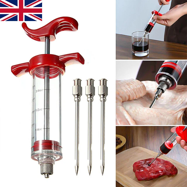 FOOD MARINADE MEAT Injector Flavor Syringe Beef Poultry Turkey Chicken ...