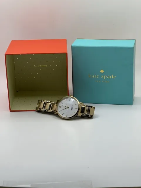 Kate Spade New York Gramercy 0002 Womens Stainless Steel Analog MOP Dial Watch