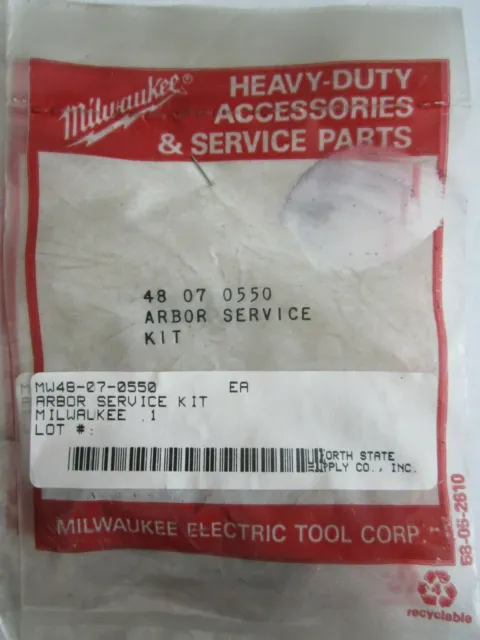 New Genuine Milwaukee 48-07-0550 Arbor Service Kit - Usa Seller