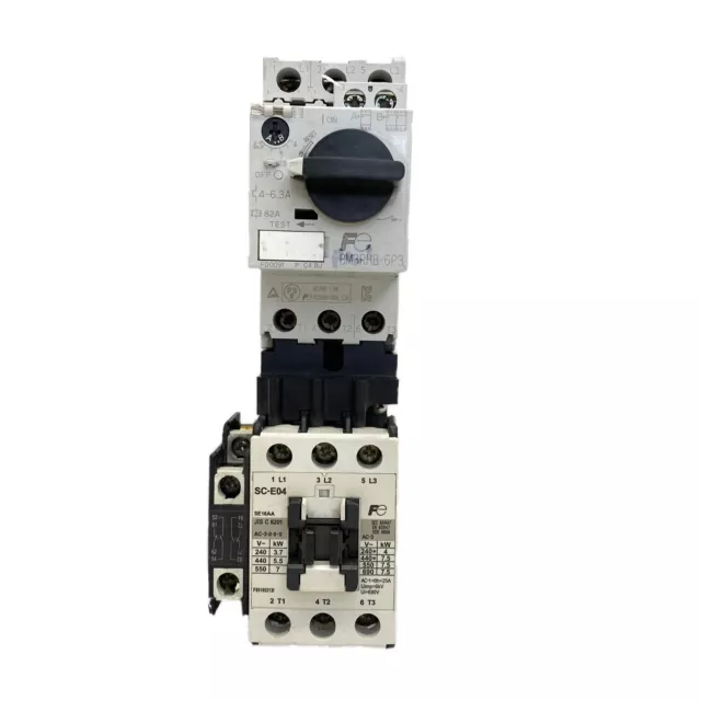 Fuji Elettrico BM3RHB-6P3 & SC-E04 Manuale Motore Starter