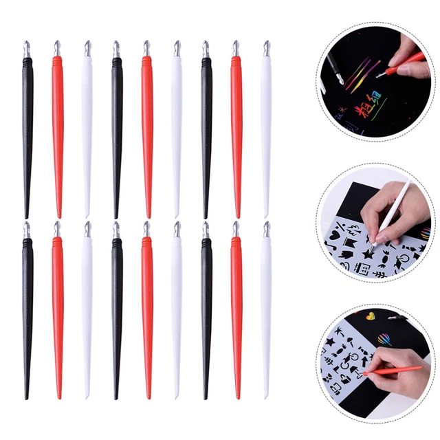 18pcs Reusable Scratch Picture Pens Scratch Paper Picture Stick Stylus Tools