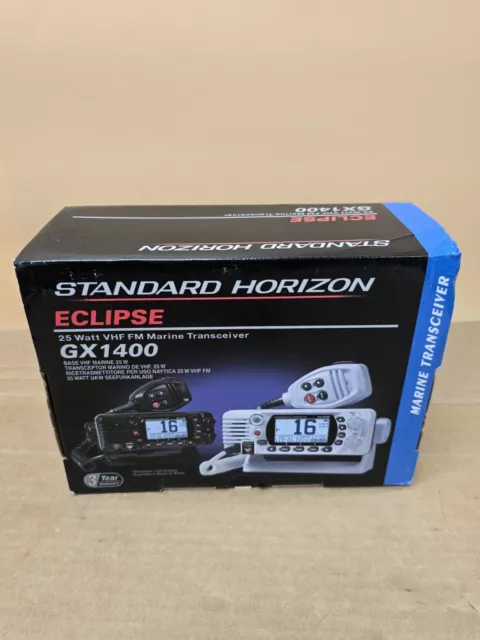 Standard Horizon Eclipse GX1400 Fixed Mount VHF with GPS - White *OPEN-BOX