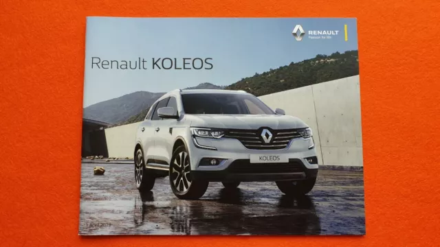 Renault Koleos Play Iconic GT Line S car brochure catalogue April 2019 MINT B