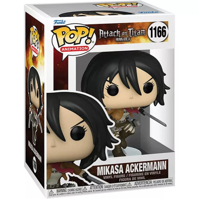 Attack On Titan - Pop Funko Vinyl Figure 1166 Mikasa Ackerman W/Swords 9Cm