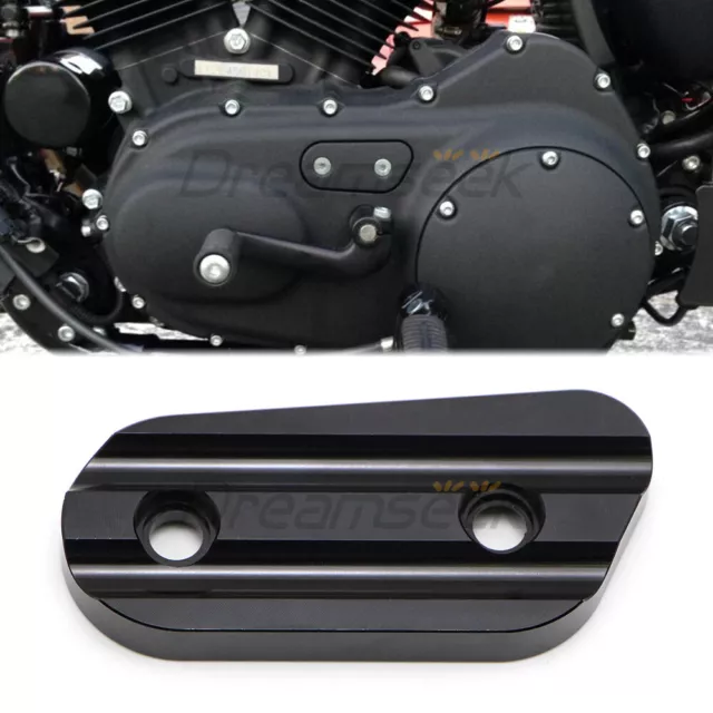 Chain Inspection Cover Guard for Harley Sportster XL883 XL1200 2004-13 Black Alu