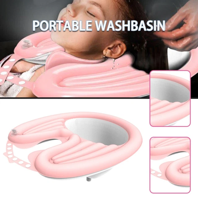 Aufblasbares Haarwaschbecken, mobiles Shampoo, faltbare Waschwanne mit D