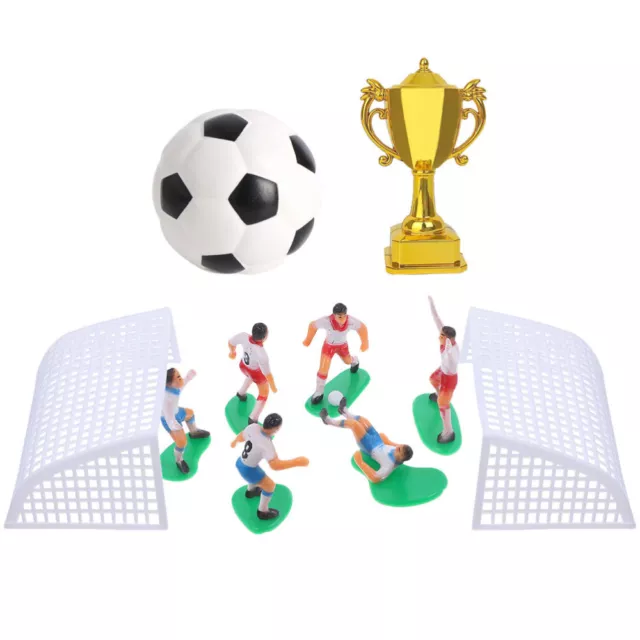Miniature Soccer Field Landscape Decor Decors Figure Football Player Figures