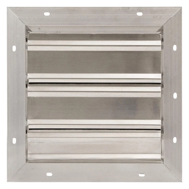 DAYTON 3HHN5 Exh Shutter,12 In,Frnt Flange,SGL Pannel
