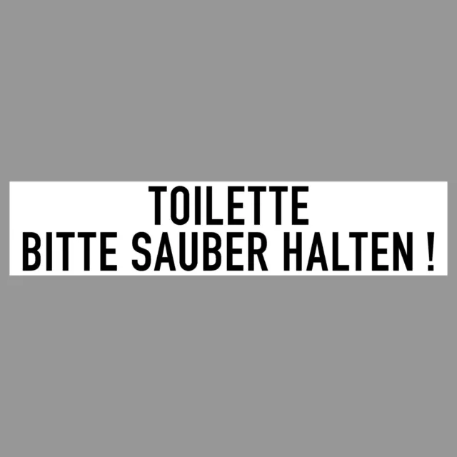 TOILETTE BITTE SAUBER halten WC Aufkleber Klobürste deutsch - englisch Nr.  3379 EUR 3,50 - PicClick DE