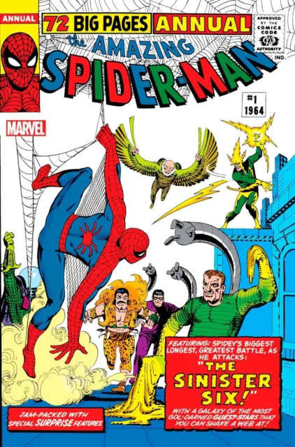 Amazing Spider-Man Annual #1 Facsimile Edition 1st Sinister Six Stan Lee Steve D