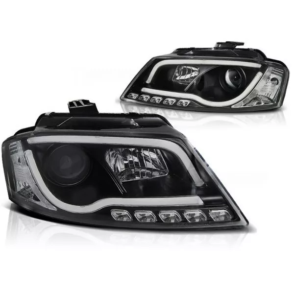 2 Feux Phare Avant Led Pour Audi A3 8P Phase 2 De 08/2008 A 08/2012